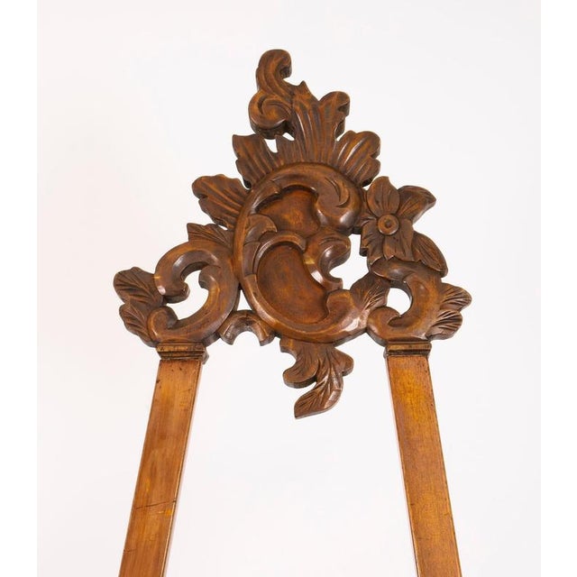 Antique Rococo Revival Walnut Artist's Easel, 1880 For Sale - Image 6 of 17