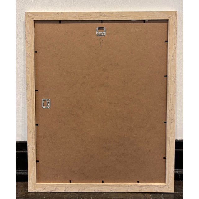 Contemporary Contemporary Framed Ink Painting on Handmade Japanese Paper by Macus Alonso For Sale - Image 3 of 3