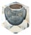 Italian Murano Faceted Sommerso Smoked Glass Candleholder, 1970s For Sale