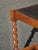 Set Four Vintage Oak Mission Style Barley Twist Oak Black Dining Room Chairs For Sale - Image 9 of 14