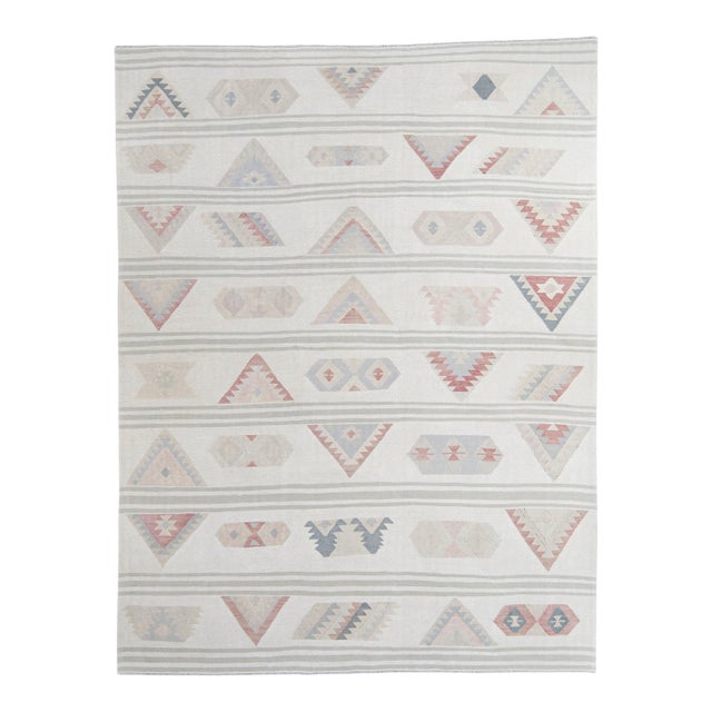 Turkish Kilim Oriental Handmade Flatweave 9'4" x 12'2" #20280 For Sale