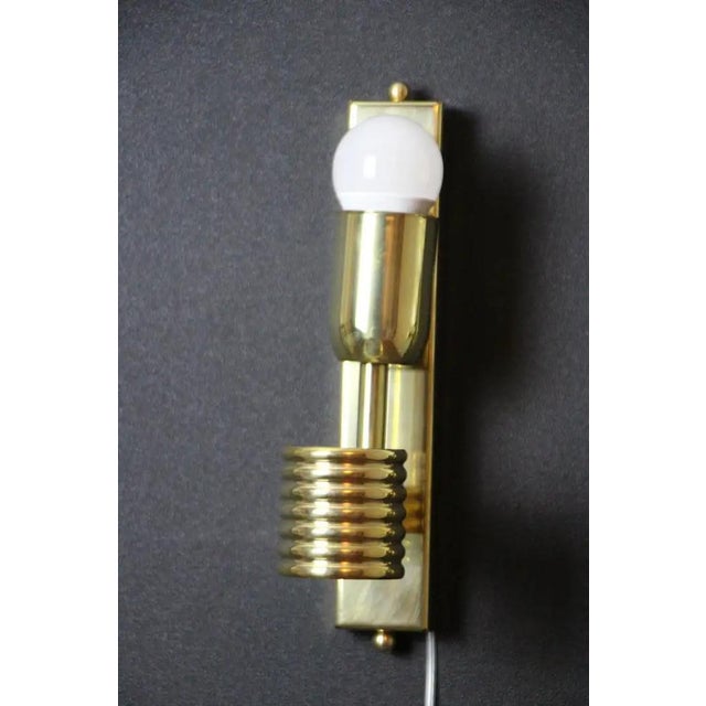 White and Gold Murano Glass Wall Lights in the Shape of Leaves, Set of 2 For Sale - Image 12 of 18