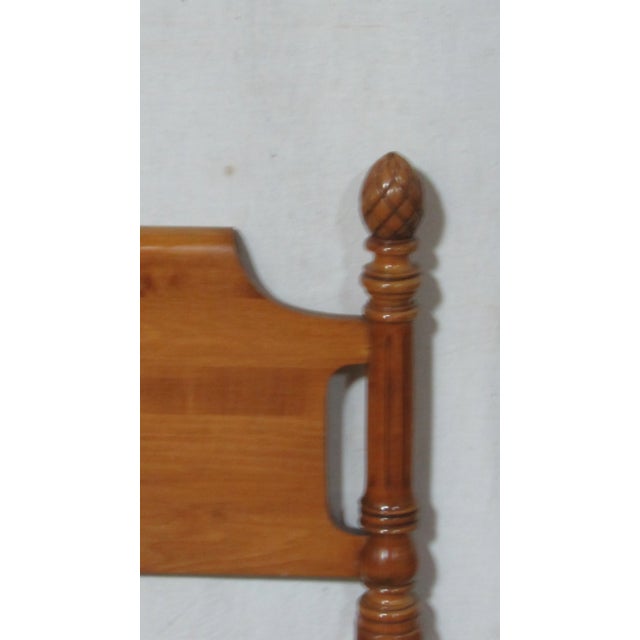 Pair Pineapple Twin Maple Poster Beds Vintage For Sale - Image 9 of 10