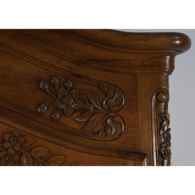 Late 19th Century Louis XV Walnut Showcase Bookcase For Sale - Image 9 of 18