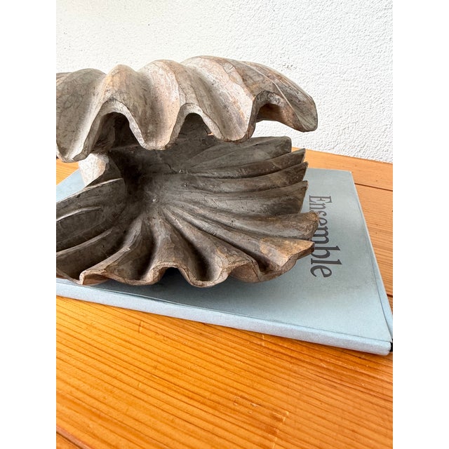 Vintage Brutalist Box in Wood and Seashell, 1960s For Sale - Image 16 of 18