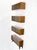 Mid-Century Modern sliding glass doors 4 bays stacking or hanging bookcase. Made in Yugoslavia.