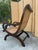 Wood Vintage British Colonial Caned Plantation Chair For Sale - Image 7 of 11