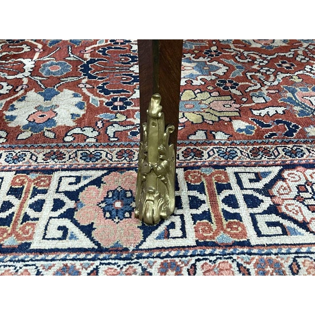 Desk and Its Armchair, Regency Style, Napoleon Iii Period, Late 19th Century, in Amaranth, Rosewood and Oak, Set of 2 For Sale - Image 16 of 18