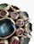 Late 19th Century 19th-Century Silver Multicolored Stone Cluster Estate Ring With Lion Heads, Size 6 For Sale - Image 5 of 10