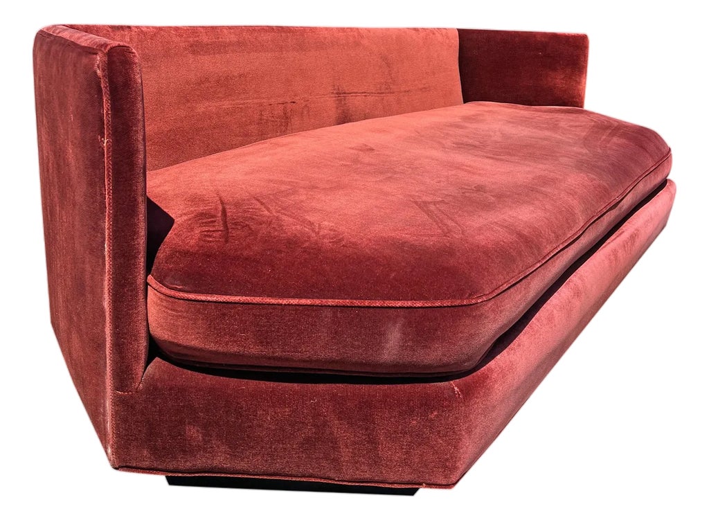 Mid Century Modern Vintage Sofa or Couch in Milo Baughman Style Design