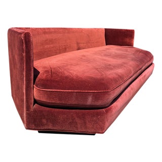 Mid Century Modern Vintage Sofa or Couch in Milo Baughman Style Design For Sale