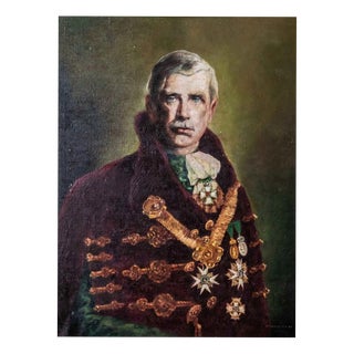 Hungarian School, Portrait of a Man, Oil on Canvas For Sale