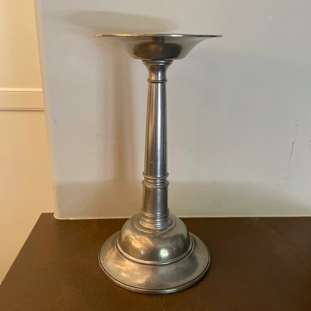 2000 - 2009 2000s Arte Italica Pewter Candle Holder For Sale - Image 5 of 7