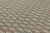 2010s Rug & Kilim’s Scandinavian Style Square Flatweave With Brown and Blue Geometry For Sale - Image 5 of 10