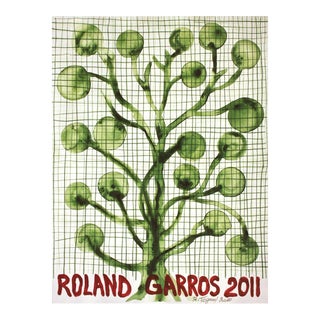 2011 Barthelemy Toguo 'Roland Garros French Open' Contemporary Green,Red france Offset Lithograph For Sale
