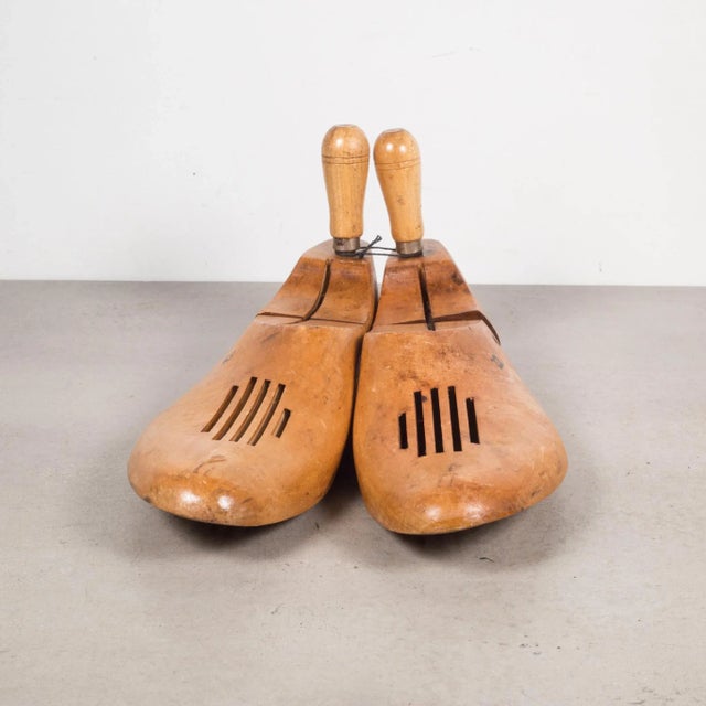 Antique Wooden Shoe Forms With Handles C.1920 For Sale In San Francisco - Image 6 of 7