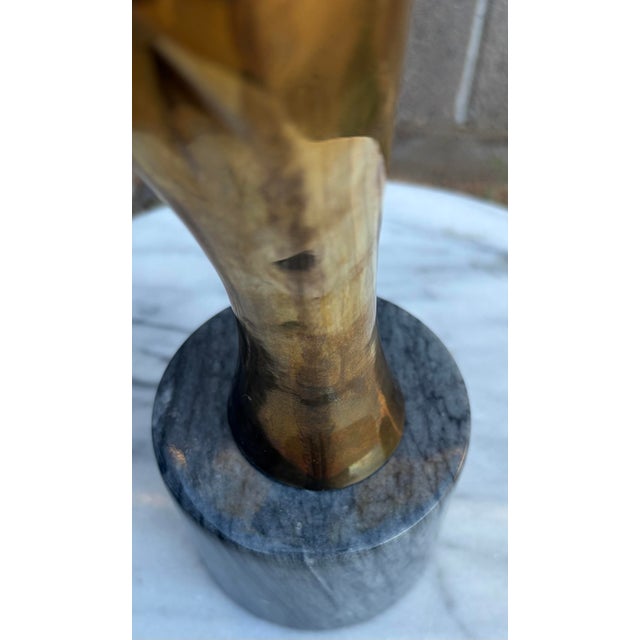 1970s Mid-Century Modern Gatco Solid Brass Family Sculpture on Marble Base For Sale - Image 12 of 12