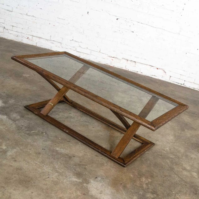 Modern Vintage StavOak Coffee Table From Jack Daniels’ Barrel Staves by Jobie G. Redmond 1981 For Sale - Image 3 of 12