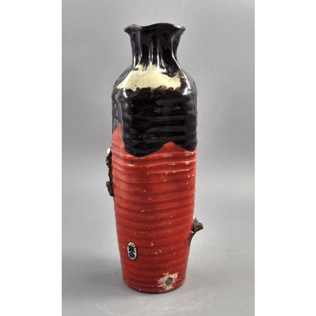 Tall Japanese Sumida River Vase by Inoue Ryōsai, 1890s For Sale - Image 3 of 13