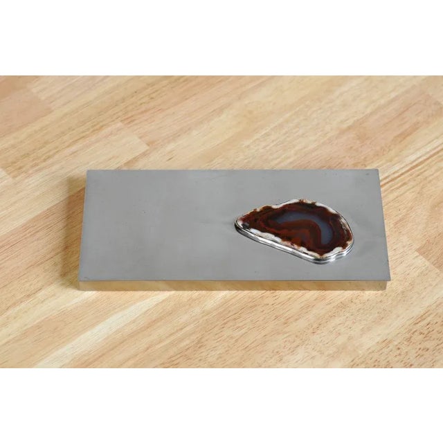 Large Flat Metal Silver Box by Maria Pergay, France, 1970s For Sale - Image 10 of 10