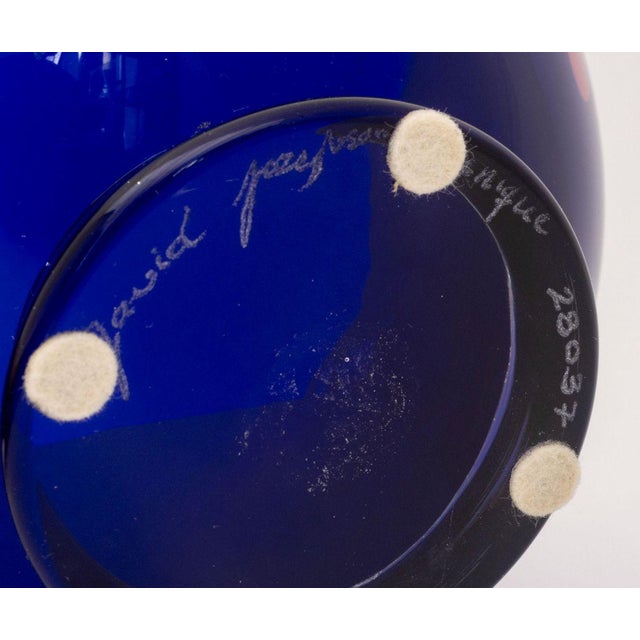 David Jacobson Art Glass Centerpiece Bowl For Sale - Image 12 of 12