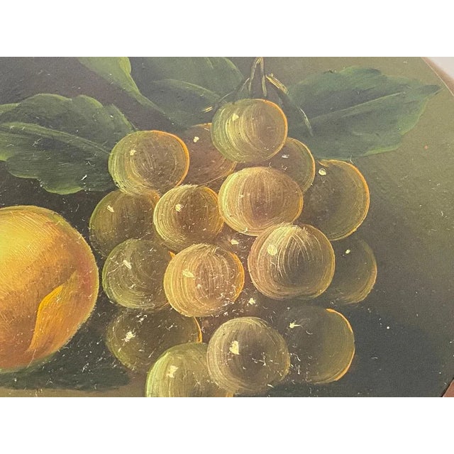 Large Wooden Box with Fruits Decor, England, 20th Century For Sale - Image 10 of 13