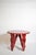Rustic Round Burgundy Red Table, 1920s For Sale - Image 6 of 6