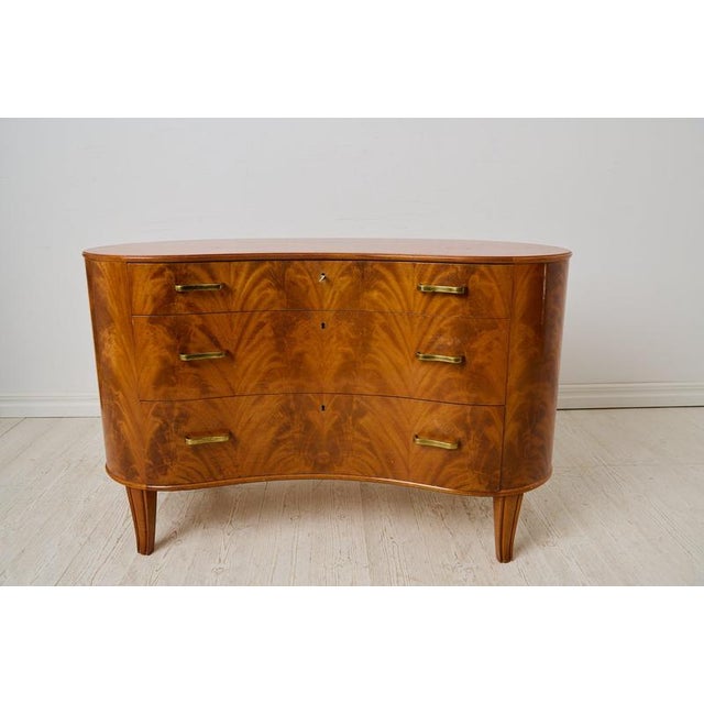 Wood Vintage Swedish Mahogany Sideboard by Axel Larsson for Bodafors, 1940 For Sale - Image 7 of 11