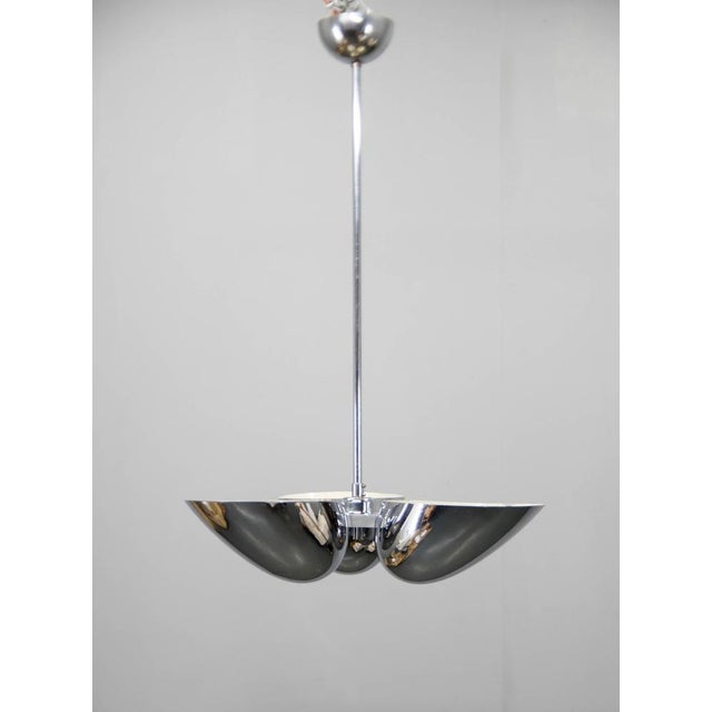 Bauhaus Vintage Bauhaus Hanging Light from Zukov, 1940s For Sale - Image 3 of 14