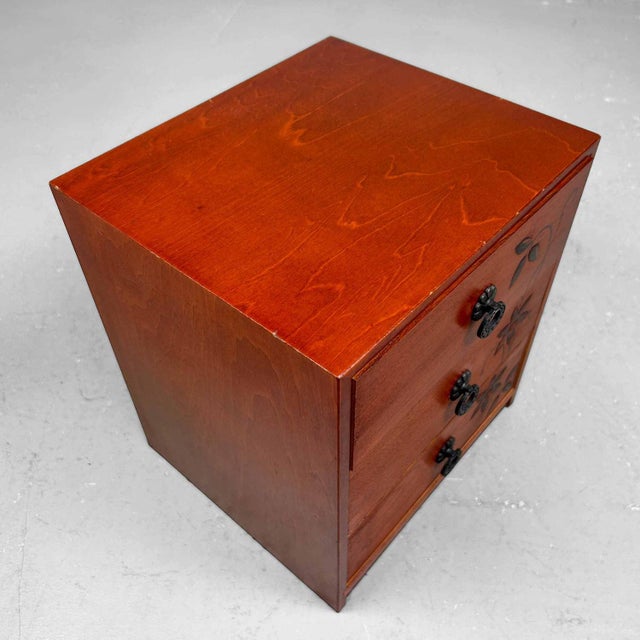 Wood Vintage Haribako in Cherry, 1980s For Sale - Image 7 of 9