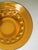Glass Mid 20th Century Amber “Crown” Glass Plate For Sale - Image 7 of 9