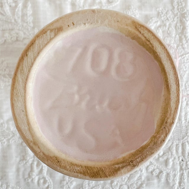 Pink Mid Century Modern Pink Art Pottery Vase For Sale - Image 8 of 8