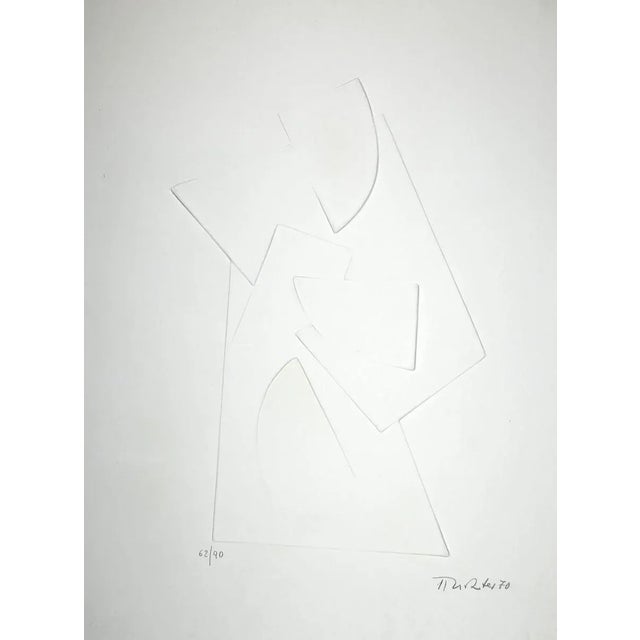 Hans Richter, Untitled, Original Embossing On Aluminium, 1970 For Sale - Image 4 of 4