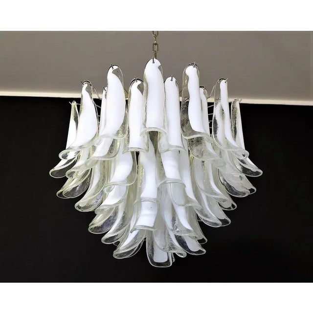 Italian Petal Chandeliers in Murano, Set of 2 For Sale - Image 15 of 18