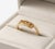 Natural Citrine Channel-Set Wrap Ring - Wedding Engagement Bypass Ring Us 7 For Sale - Image 6 of 7