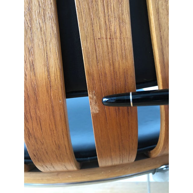 Camel Hans Brattrud for Hove Mobler Padded Teak Scandia Chair For Sale - Image 8 of 12