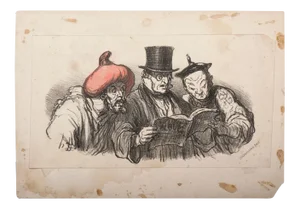 Charges du Jour - Original Lithograph After H. Daumier - 1860 1868
