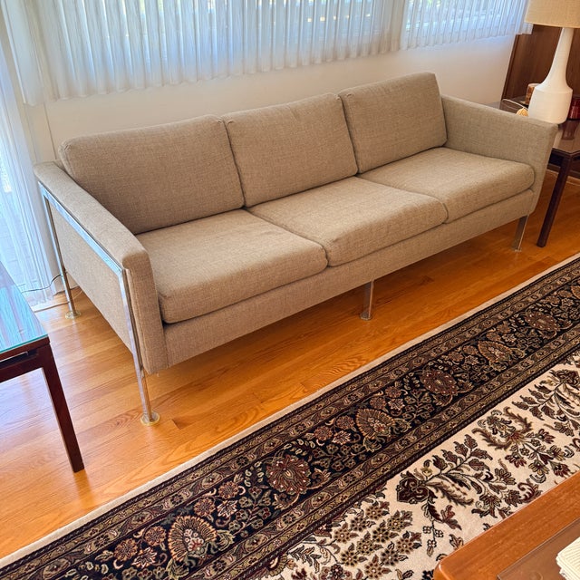 Metal Mid Century Sofa in the Style of Milo Baughman, Early 1970s For Sale - Image 7 of 11