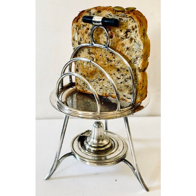 1940s Asprey, Mid-Century Modern Toast Rack With Warmer For Sale - Image 5 of 9
