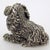 Vintage Italian Handmade Genuine Silver Sitting Dog Figurine, 1970s For Sale - Image 4 of 12