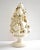 Mid 20th Century Mid-Century Italian Majolica White & Gold Topiary Centerpiece For Sale - Image 5 of 11