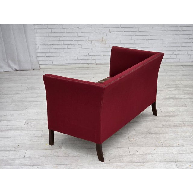 Vintage Danish Two-Seater Sofa in Wool and Ash, 1970s For Sale - Image 11 of 17