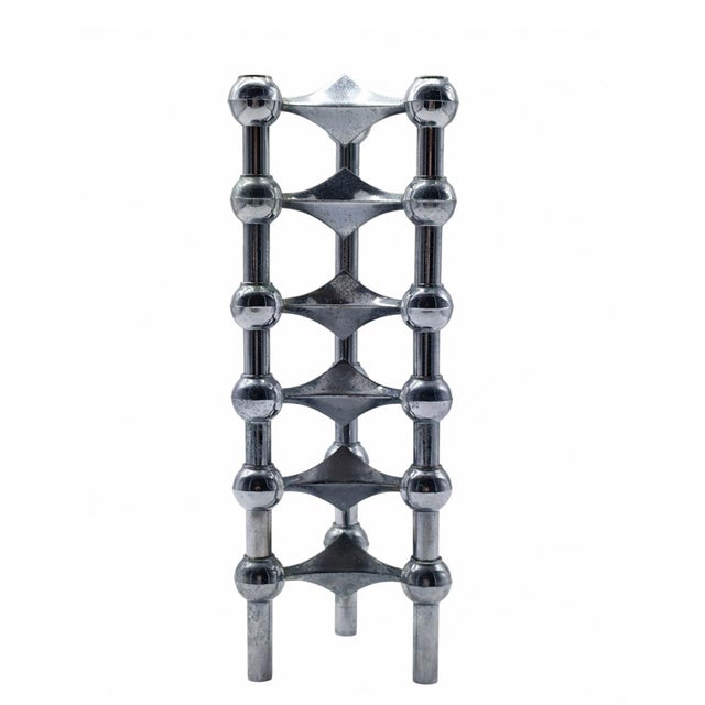 Modular Candle Holders by Fritz Nagel for BMF, Germany, 1960s, Set of 6 For Sale - Image 6 of 8