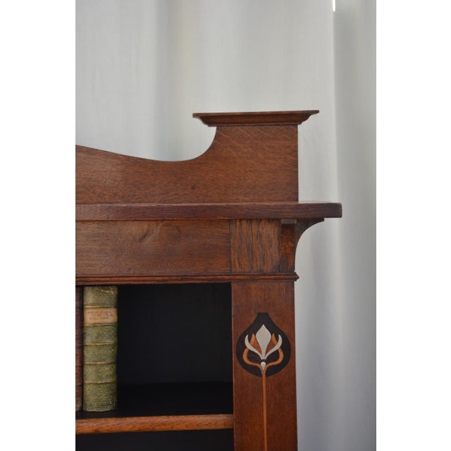 1900 - 1909 Arts and Crafts Oak Open Bookcase, 1900s For Sale - Image 5 of 18