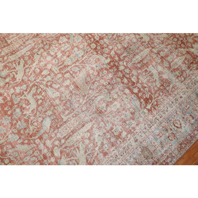 Early 20th Century Early 20th Century Persian Meshed Animal Rug - 8'9" x 12'9" For Sale - Image 5 of 12