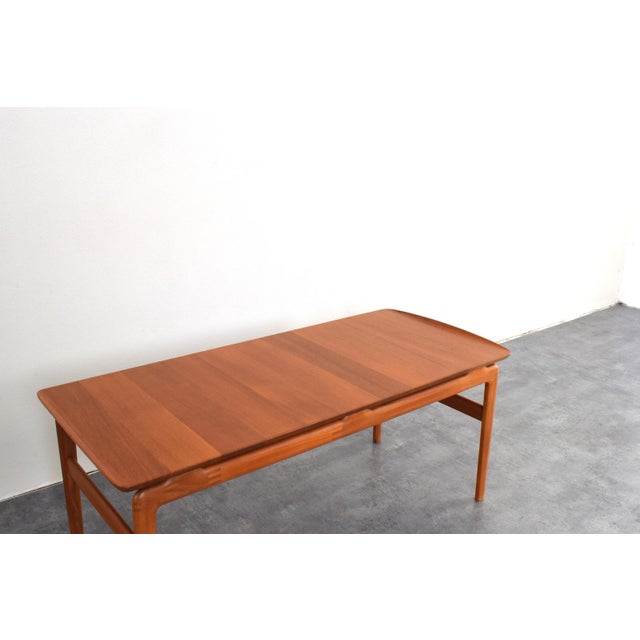 Teak Model 640 Coffee Table by Peter Hvidt & Orla Mølgaard-Nielsen for France & Søn, 1950s For Sale - Image 10 of 13