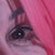 Early 21st Century Gone Fey by Shaina Craft | Oil on wood panel Portrait of a person with pink hair and an expressive gaze. For Sale - Image 5 of 5