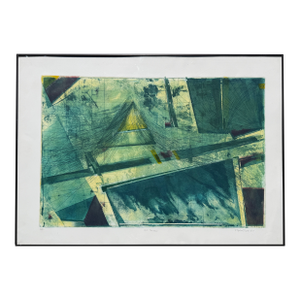 Artist Proof "I-70 Rainstorm" Abstract Etching by Robert Toyokazu Troxell From 1987