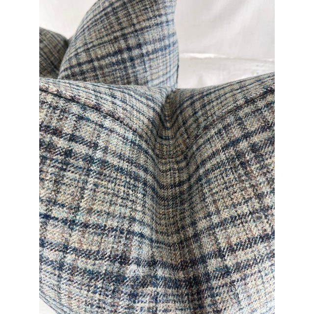 Transitional Rogers & Goffigan "Demi Plaid" in Wetland 22" Pillows-A Pair For Sale - Image 3 of 4