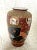 Red Antique Hand Painted Japanese Satsuma Vase For Sale - Image 8 of 10